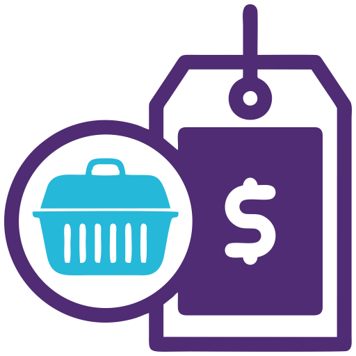 Affordable pet boarding icon