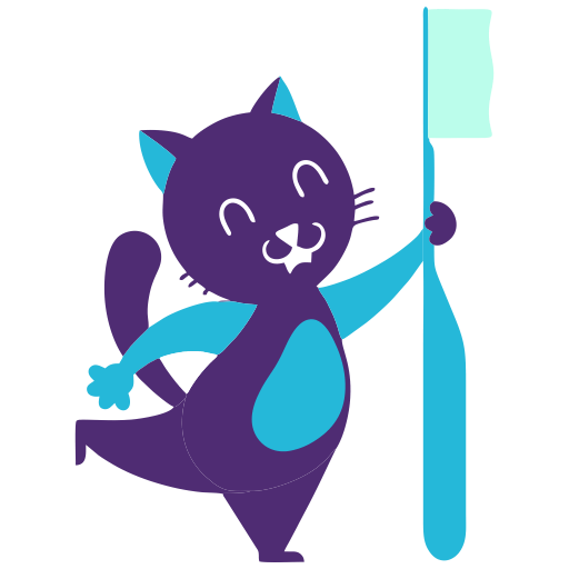 Pet dental service illustration