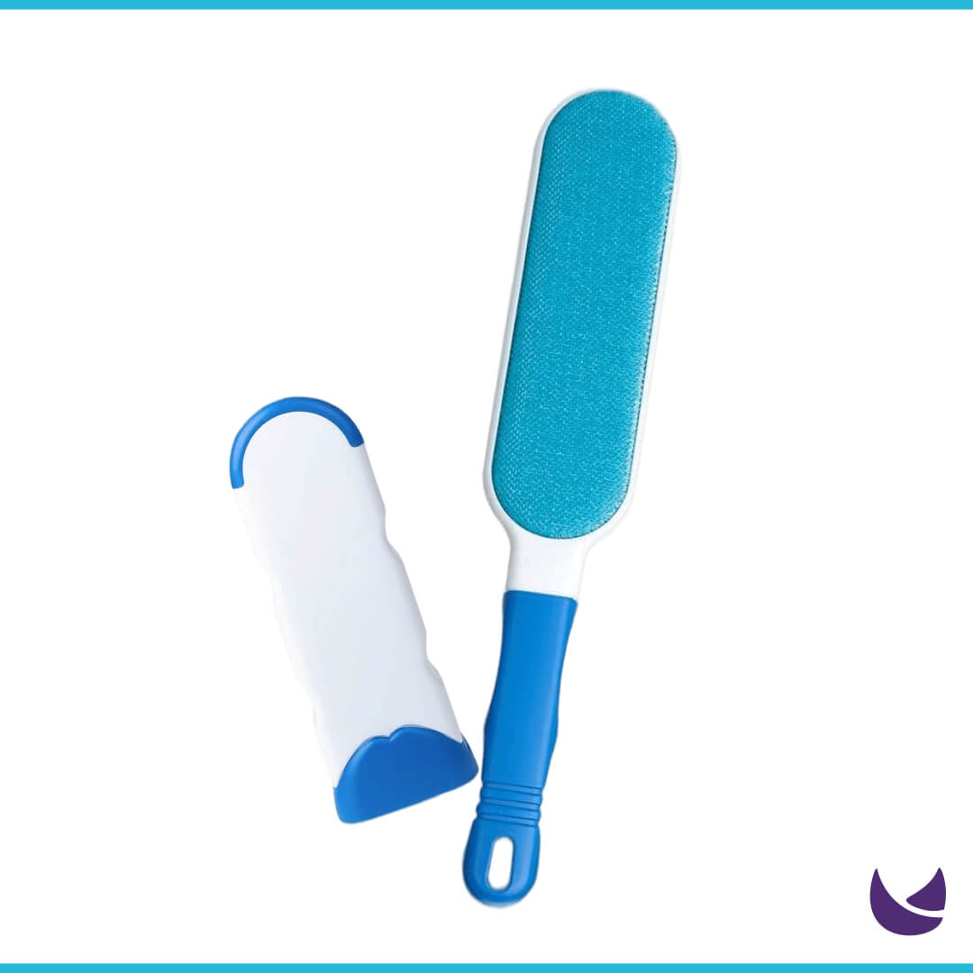 Reusable lint brush for pet hair removal