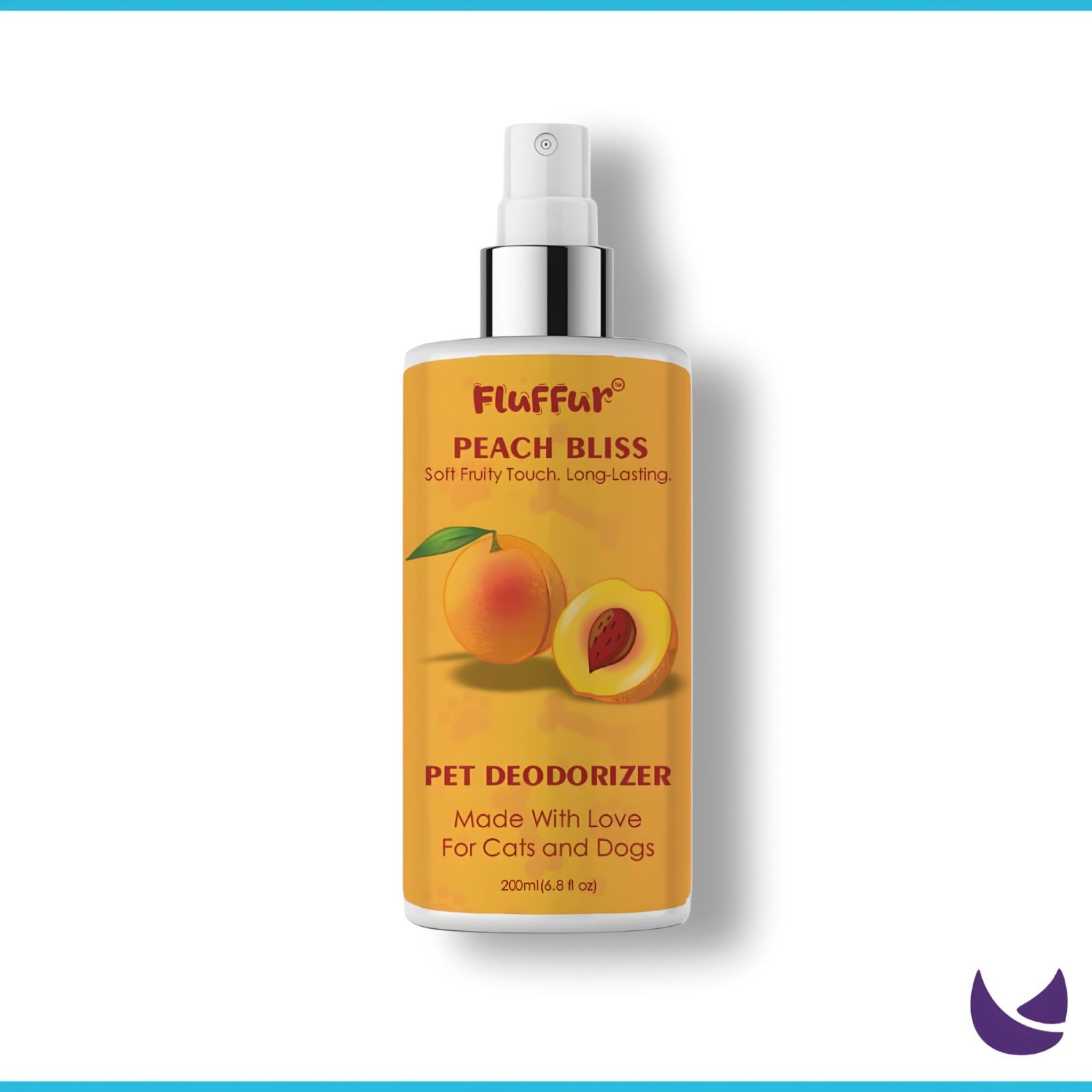 Fluffur Pet Deodorizing Spray – Peach Bliss Fresh – 200 ml