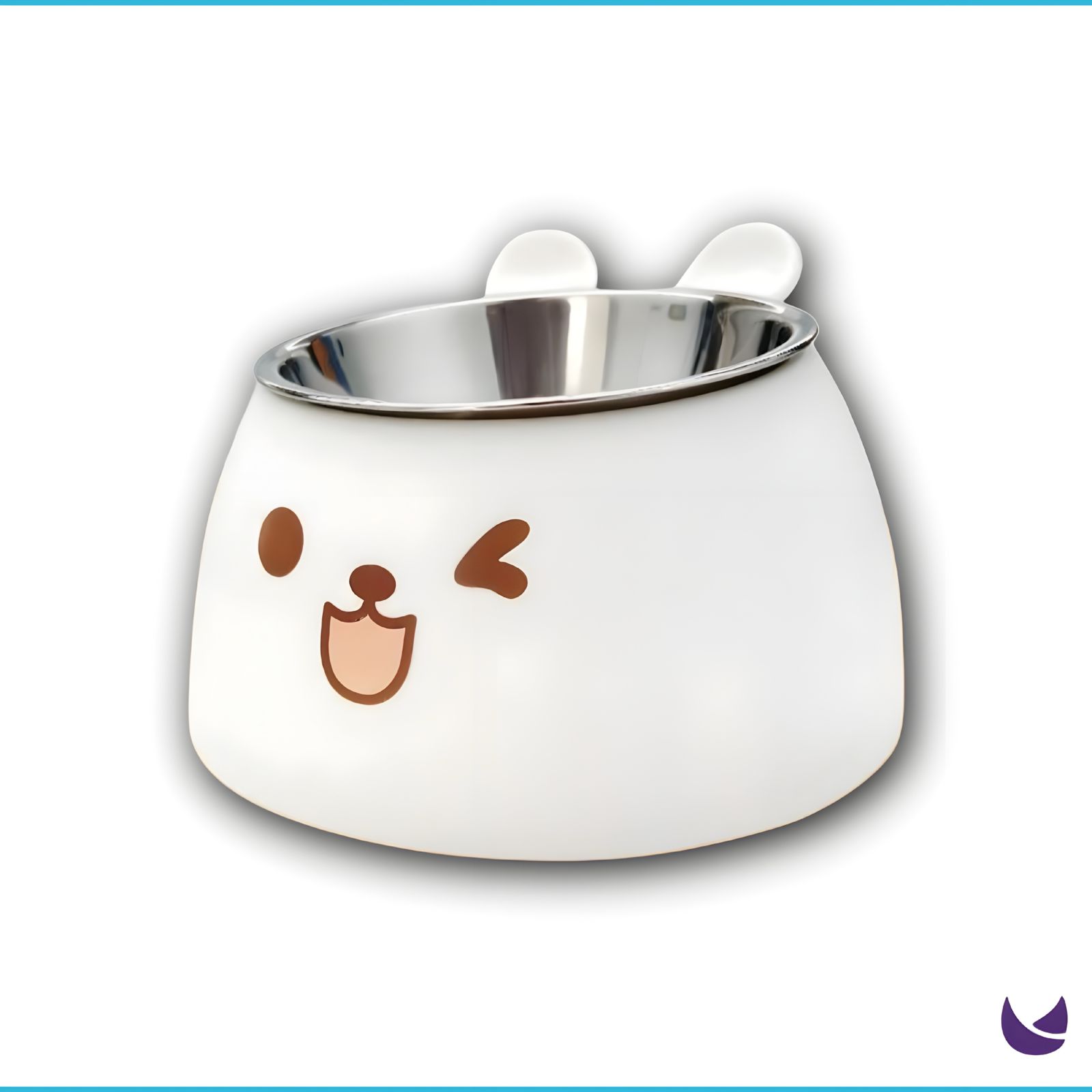 Cute Cartoon Stainless Steel Cat Bowl - Image 3