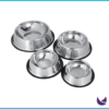 Stainless steel pet food bowl in 4 sizes