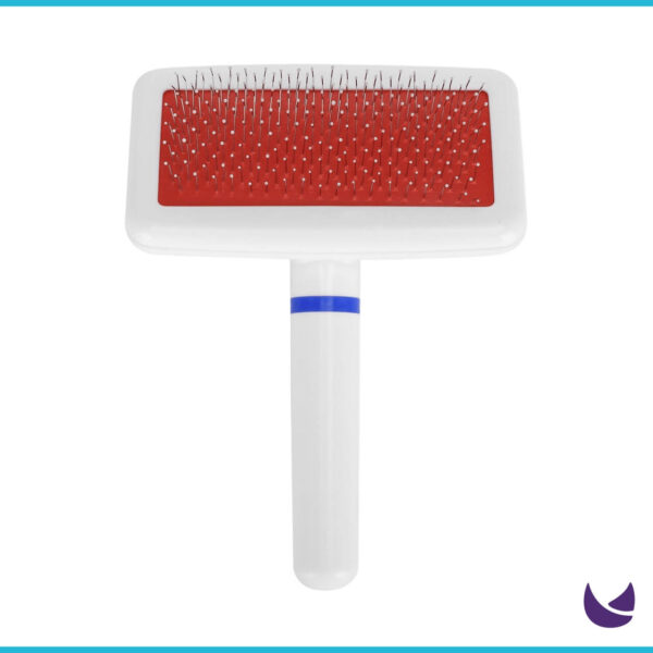 White Grooming Hair Brush for Small Pets