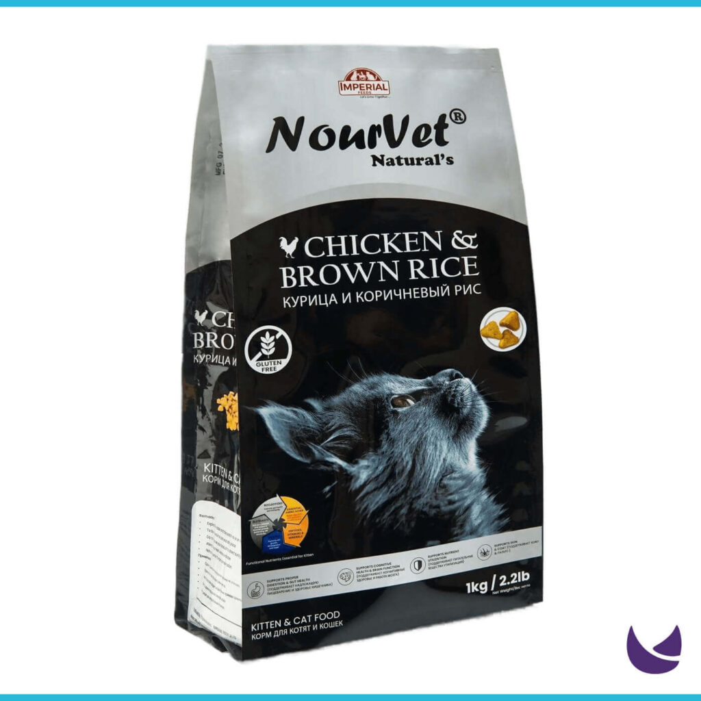 NourVet Naturals Cat Food (Chicken and Brown Rice) Chubby Meows