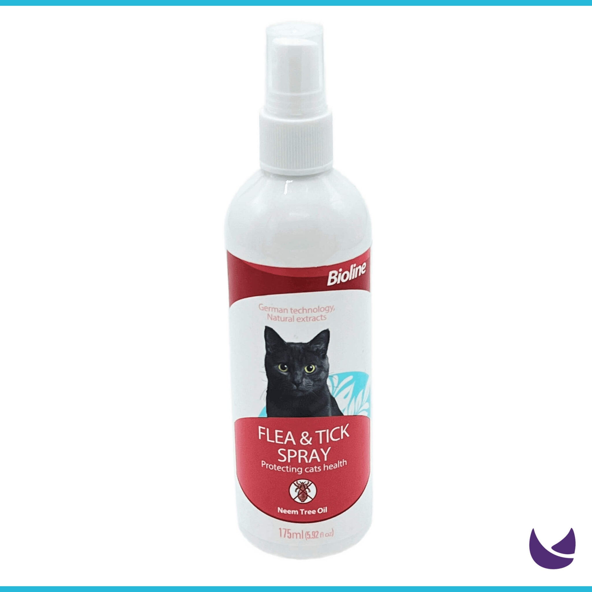Bioline Flea and Tick Spray for Cats (175ml) Chubby Meows
