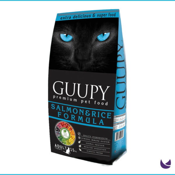 Guupy Adult Cat Food Salmon and Rice