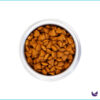 Monello Cat Food kibble in bowl