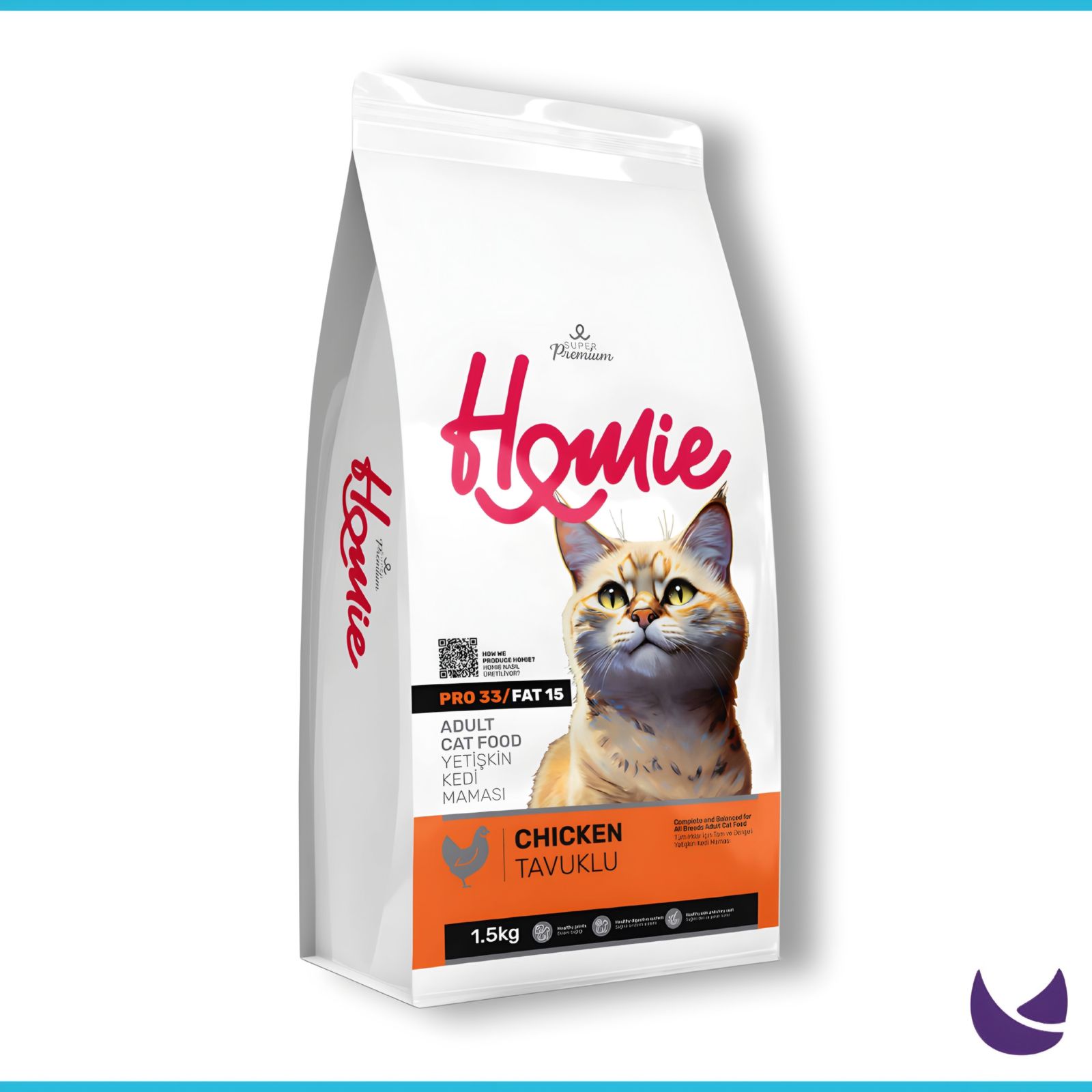Homie Super Premium Chicken 1.5kg (Pro 33)