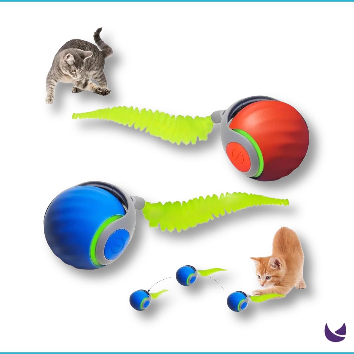 Interactive Cat Toy Ball Speedy Tail - Image 2