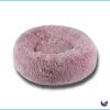 Soft Plush Round Cat Bed for Indoor Cats