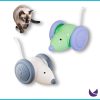 Interactive Mouse Cat Toy with Rolling Wheels