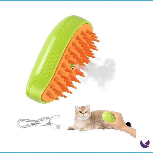 Steamy Massage Brush for Cats & Dogs
