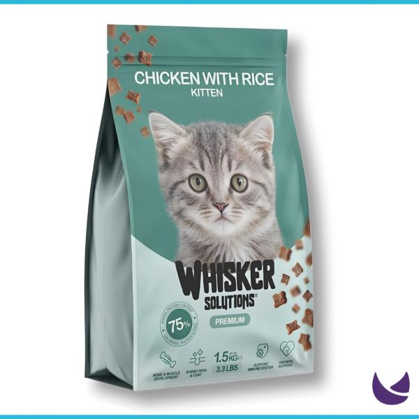 Whisker Kitten Food Chicken with Rice