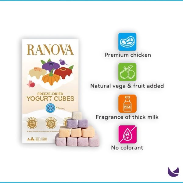 Ranova Freeze-Dried Yogurt Cubes Cat Treats 2