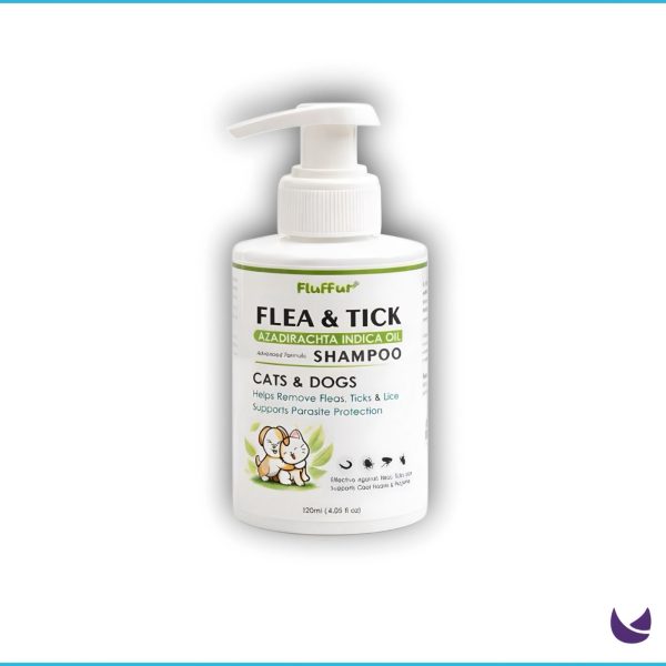 Fluffur Flea and Tick Shampoo for Cats & Dogs