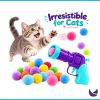 Cat Gun Toy with 30 Pom Pom Balls